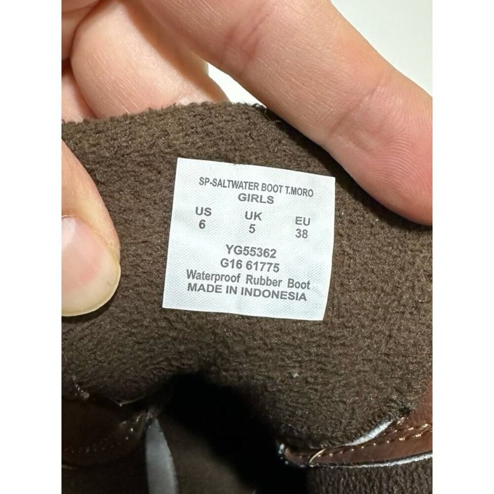 Sperry Top-Sider Youth Saltwater Duck Boots Size 6.0 - Picture 9 of 9